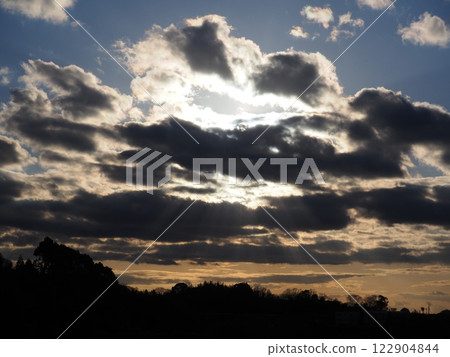 美妙的日落風景 美妙的日落風景 122904844