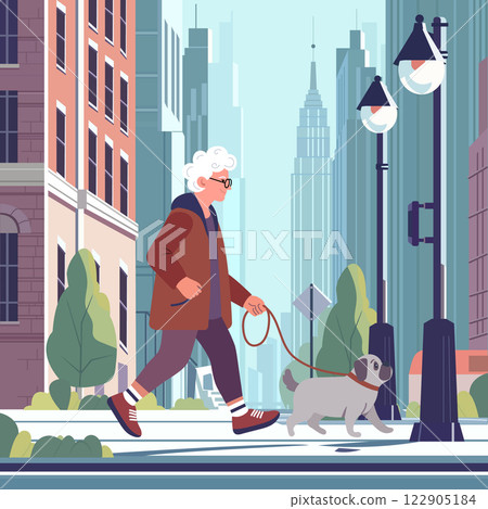 Retirement Dog Activity Retired people City Health 122905184