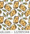 Cheese seamless pattern vector illustration. 122905344