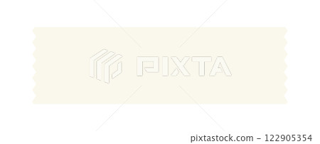 White ribbon and masking tape illustration - Simple icon and decoration material White ribbon and masking tape illustration - Simple icon and decoration material 122905354