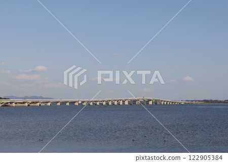 Mikawa Port Bridge connecting Toyohashi City and Tahara City Mikawa Port Bridge connecting Toyohashi City and Tahara City 122905384