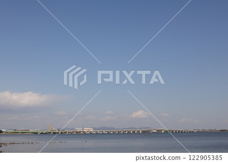 Mikawa Port Bridge connecting Toyohashi City and Tahara City Mikawa Port Bridge connecting Toyohashi City and Tahara City 122905385
