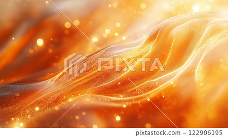 閃閃發光的金色燈光的摘要背景 122906195