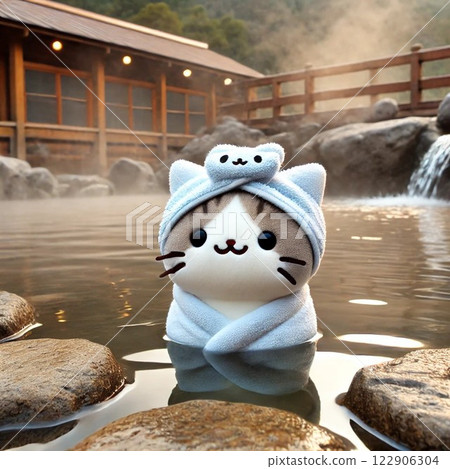 Hot Spring Cat 122906304
