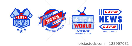 World Life News Logo Design and Emblem Template Vector Set World Life News Logo Design and Emblem Template Vector Set 122907081