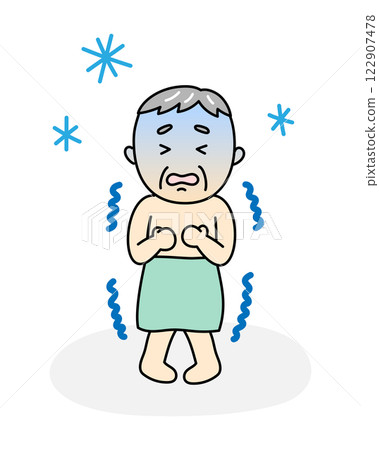 老人在洗澡前凍僵了 老人在洗澡前凍僵了 122907478