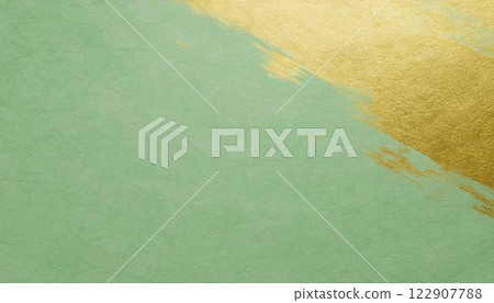 典雅的日式背景素材(金色、淺綠色) 典雅的日式背景素材(金色、淺綠色) 122907788