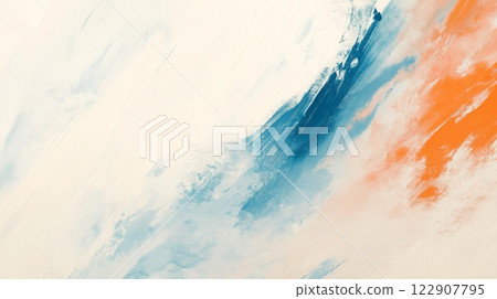 Red and blue flowing clouds 122907795