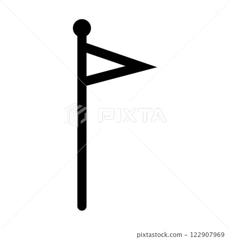 Flat icon, vector minimal and simple national symbol & emblem illustration clipart 122907969