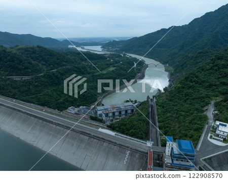 Aerial view of landscape in dujiangyan,Sichuan province,China Aerial view of landscape in dujiangyan,Sichuan province,China 122908570