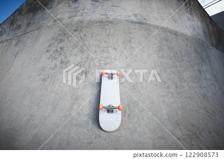 Modern concrete skatepark in cit Modern concrete skatepark in cit 122908573
