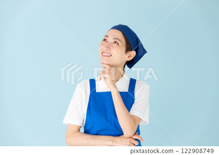 女人打工圍裙的煩惱 122908749