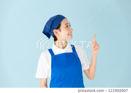 女人，圍裙，兼職，兼職工作，指點 122908807