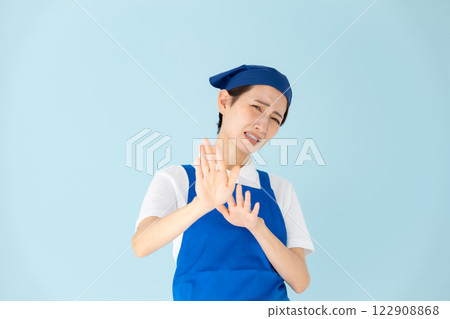 女性, 圍裙, 兼職, 打工, 不接受 122908868