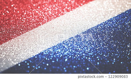 紅色、白色和藍色閃光背景 紅色、白色和藍色閃光背景 122909083