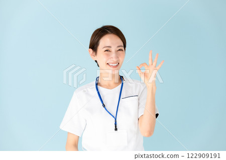 女人,白大褂,護士,醫療,OK 122909191