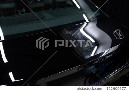 Spectacular before-and-after paint correction reveals swirl removal Spectacular before-and-after paint correction reveals swirl removal 122909677