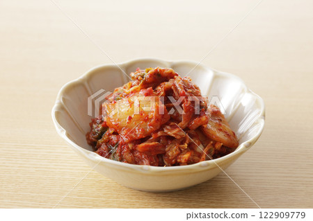 Korean spicy and delicious cabbage kimchi 122909779
