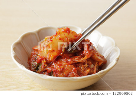 Korean spicy and delicious cabbage kimchi 122909802