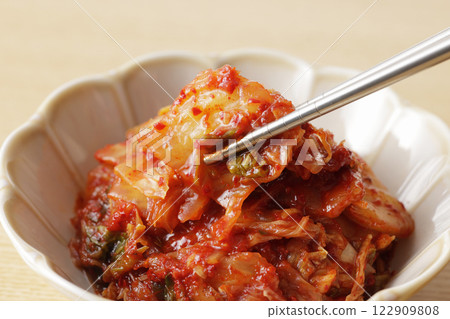 Korean spicy and delicious cabbage kimchi 122909808