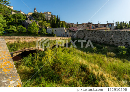 The winding narrow streets, stairs and charming architecture of Spoleto The winding narrow streets, stairs and charming architecture of Spoleto 122910296