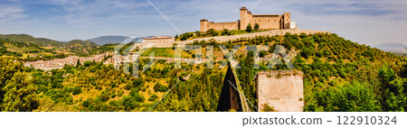 The charming ancient town of Spoleto in Umbria The charming ancient town of Spoleto in Umbria 122910324