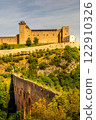 The charming ancient town of Spoleto in Umbria 122910326