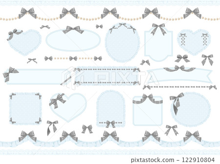 洛麗塔風格荷葉邊框套裝 122910804