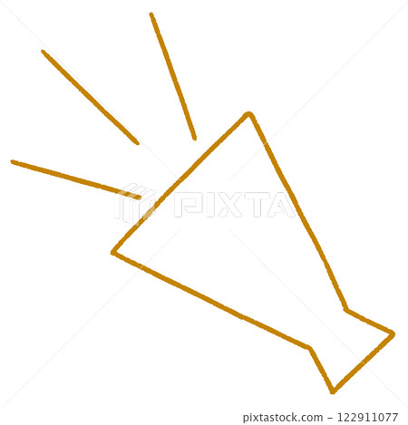 Simple megaphone illustration Simple megaphone illustration 122911077