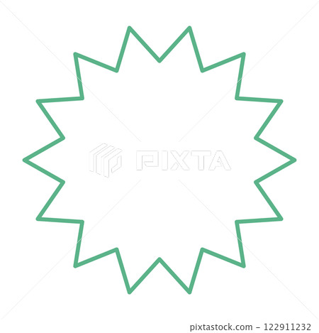 Spiky, jagged, attention-grabbing speech bubble 122911232