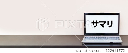Summary The text of the summary is displayed on the PC screen. [Web page material] 122911772