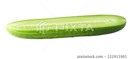 cucumber slice isolated over a white background 122911981