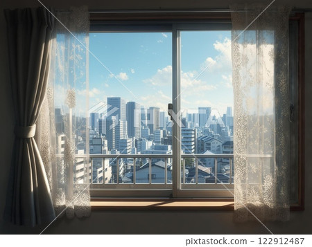 View from an apartment window (Japan) 01 View from an apartment window (Japan) 01 122912487