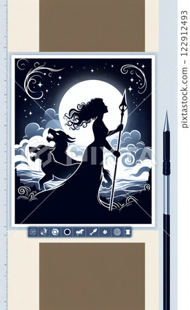 塞勒涅與滿月 塞勒涅與滿月 122912493