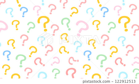 Colorful question mark background material illustration 122912513