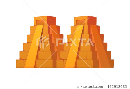 Cartoon Mexican font Aztec pyramid letter M. Latin America holiday ABC typeset letter. Mexico festival ancient building vector English font symbol or Mexican fiesta latin alphabet element Cartoon Mexican font Aztec pyramid letter M. Latin America holiday ABC typeset letter. Mexico festival ancient building vector English font symbol or Mexican fiesta latin alphabet element 122912683