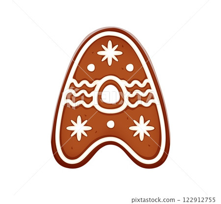 Bakery dessert font type gingerbread cookie letter A. Pastry and confectionery font element, sweet vector English alphabet typeset sign. Bakery kids ABC letter or dessert type symbol Bakery dessert font type gingerbread cookie letter A. Pastry and confectionery font element, sweet vector English alphabet typeset sign. Bakery kids ABC letter or dessert type symbol 122912755