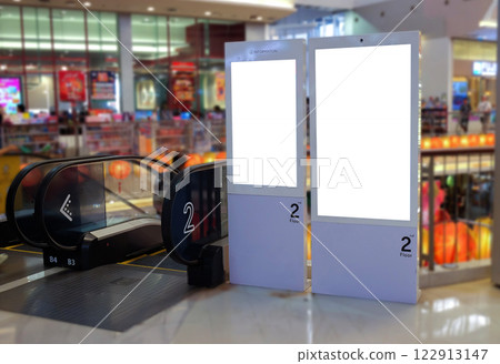 Blank billboards advertising ,Mockup visual for adv. 122913147