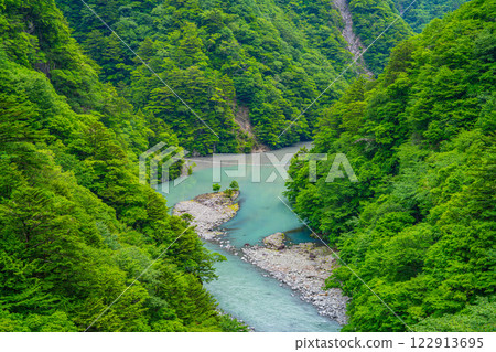 A view of the Dream Suspension Bridge at Sumata Gorge in Kawane Town (Shizuoka Prefecture) A view of the Dream Suspension Bridge at Sumata Gorge in Kawane Town (Shizuoka Prefecture) 122913695