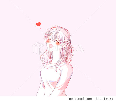 Happy woman in love Happy woman in love 122913934