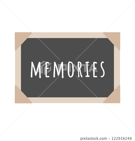 回憶、照片、相框、插圖 122916248