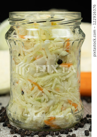 Traditional dish sauerkraut, classic recipe. 122916376