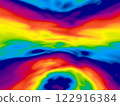 Colorful ripples rainbow background 122916384