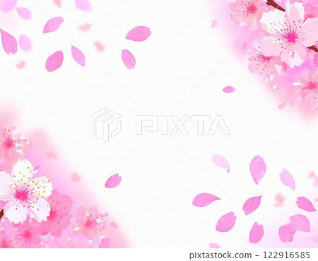 Background with dancing petals 122916585
