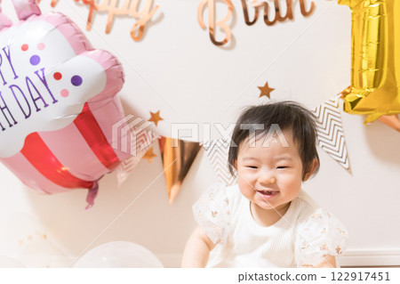 日本1歲女孩生日派對 122917451