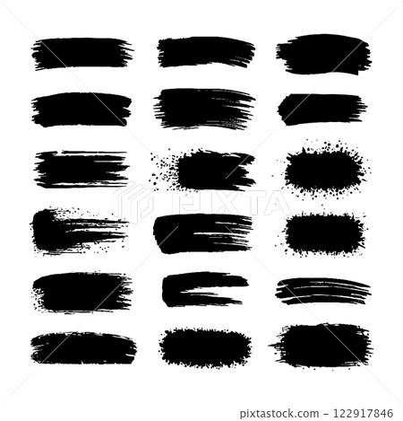 Collection of hand-drawn ink brush textures with various lines, waves, and artistic strokes. Great for design and creative projects. Collection of hand-drawn ink brush textures with various lines, waves, and artistic strokes. Great for design and creative projects. 122917846