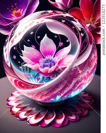 Blossom Conceptual. Petal Illusion 122918273