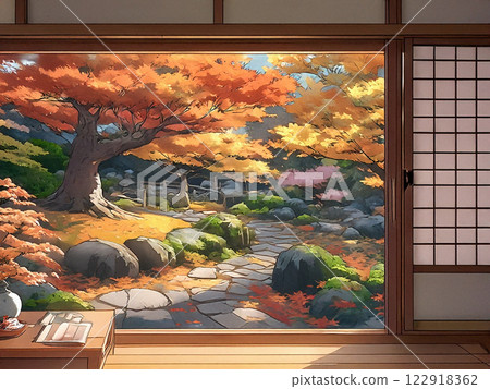 從日式房間看到的日本庭園 122918362