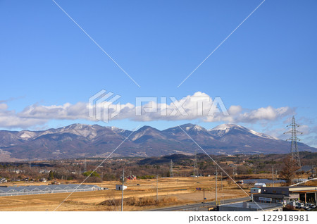 Scenery of the Asama mountain range and its foothills [Nagano Prefecture] 122918981