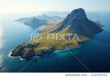 Greenland Island. AI generated image 122919122